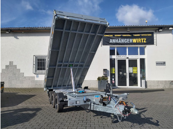 Reboque basculante Hapert COBALT HM-3 405x200x30cm Ferro Elektro + NHP Rampen Heckstützen Tridem 3500kg Abverkauf: foto 5