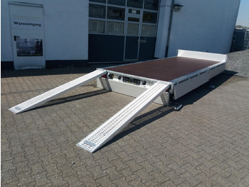 Reboque plataforma/ Caixa aberta Multitransporter 556x220x30cm Auffahrrampen Alu Lfh: 56cm (XXL) Tridem 3500kg: foto 4