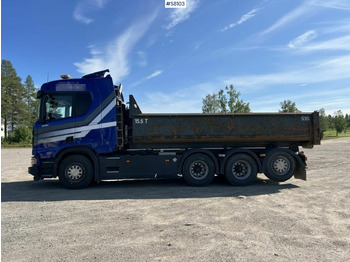 Camião polibenne Hook truck, Scania R580, Joab L27 Hook: foto 3