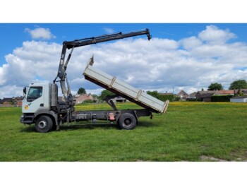 Camião basculante, Camião grua Renault Kerax 270 4x2 Euro 2 Tipper Truck Crane HIAB: foto 3