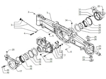 Eixo e peças CARRARO