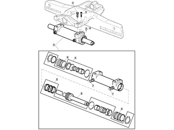 Cilindro hidráulico JOHN DEERE