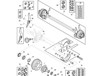 Sapatas de freio JOHN DEERE