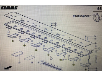 Peça de reposição CLAAS