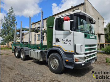 Reboque florestal Scania R 124 GB: foto 2