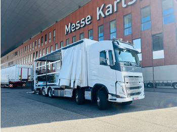Camião de lona Volvo FH 500 8x2 Arbeitsbühnen Transporter LBW 9t: foto 3