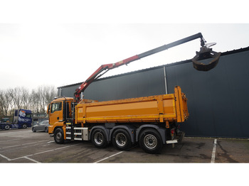 Camião grua MAN TGS 35-440 8X4 2 SIDE TIPPER WITH HMF Z 1943 CRANE 415.000KM: foto 4
