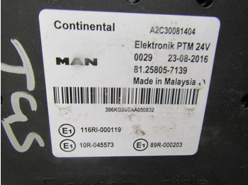 Centralina electrónica por Camião MAN ELEKTRONIK PTM UNIT P/NO 81.25805.7139: foto 2