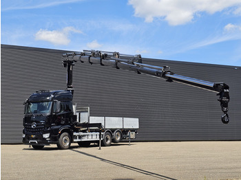Camião de caixa aberta/ Plataforma, Camião grua Mercedes-Benz AROCS 2545 6x2 / HMF 32 TM / CRANE / KRAN: foto 4