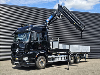 Camião de caixa aberta/ Plataforma, Camião grua Mercedes-Benz AROCS 2545 6x2 / HMF 32 TM / CRANE / KRAN: foto 2