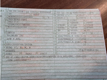 Caminhão tanque Mercedes-Benz 2536 ADR Valid & kipphydraulik für Gastank: foto 2