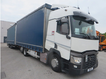Camião de lona Renault T480 SC 6x2 Tandem jumbo 116m3: foto 2