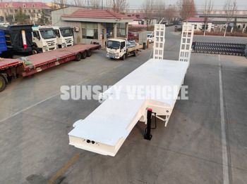 Semi-reboque baixa para transporte de máquinas pesadas novo SUNSKY 3 Axle 40 Tons gooseneck lowbed trailer: foto 3