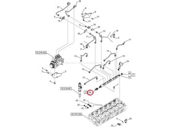 Sensor FPT IVECO CASE Cursor11 EURO 6 F3GFE613A B001 5801863562/5801690111 Common rail sensor 5801483105: foto 4
