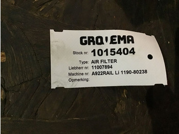 Filtro de ar LIEBHERR