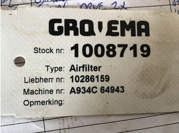 Filtro de ar LIEBHERR