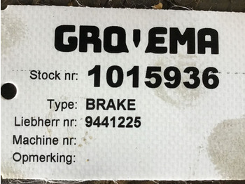 Disco de freio LIEBHERR