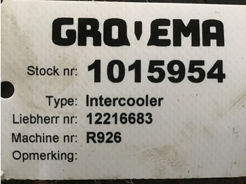 Intercooler LIEBHERR
