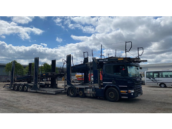 Camião transporte de veículos SCANIA P 410