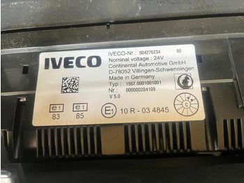 Tacógrafo por Camião IVECO Stralis 450 Kombiinstrument / Tacho 504276234: foto 2
