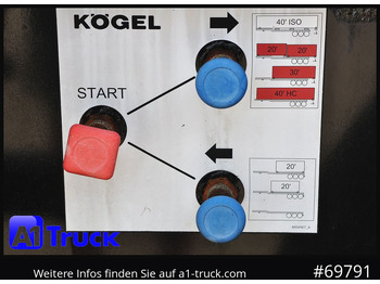 Semi-reboque transportador de contêineres/ Caixa móvel KOEGEL Port 40 Simplex Liftachse SAF: foto 2