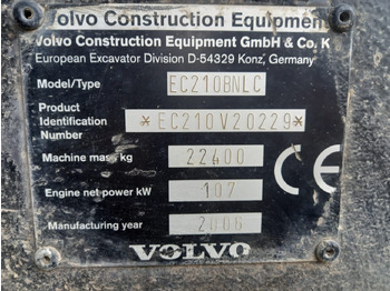 Escavadora de rastos VOLVO EC210B NLC Escavatore cingolato usato in buone condizioni.: foto 5 Escavadora de rastos VOLVO EC210B NLC Escavatore cingolato usato in buone condizioni.: foto 5