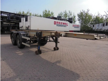 Semi-reboque transportador de contêineres/ Caixa móvel Groenewegen 20CC-15-18 STEEL SPRINGS: foto 3