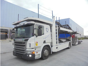 Camião transporte de veículos SCANIA P 410