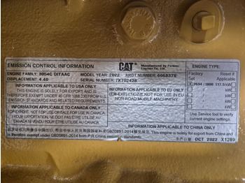 Motor por Equipamento industrial novo Caterpillar  3054C DITAAC Engine + Radiator: foto 2