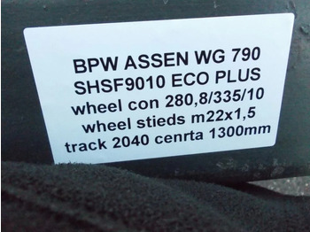Eixo e peças por Camião BPW SHSF9010 ECO PLUS 280,8//335/10 1 X OPVOORRAAD: foto 5
