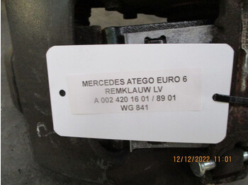 Pinça de freio por Camião Mercedes-Benz ATEGO A 002 420 89 01// 16 01 REMKLAUW EURO 6 VOOR EN ACHTER: foto 4