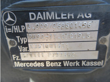 Eixo traseiro por Camião Mercedes-Benz R390-11,0/C19.5 VAR 771.111 RATIO 3.909 ACHTER AS MERCEDES ATEGO EURO 6: foto 5