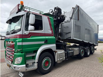 Camião basculante, Camião grua DAF CF530 8x2 Palfinger Epsilon, Alu Kipper: foto 5