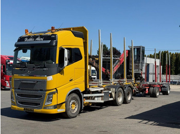Camião de transporte de madeira VOLVO FH16 750