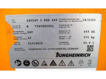 Bateria automotiva por Equipamento de movimentação Jungheinrich unknown | Battery 24V465Ah 24 3PZS465 year 21/2020 370 kg dimension Battery 24V465Ah 24 3PZS465 year 21/2020 370 kg dimensions 78,5x21x79cm sn. 7540926001: foto 3
