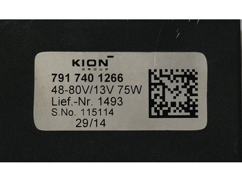 Sistema elétrico por Equipamento de movimentação Kion 7917401266 | Omvormer Power converter input 48-80V output 13V75W lief nr 14 Omvormer Power converter input 48-80V output 13V75W lief nr 1493 sn. 115114: foto 2 Sistema elétrico por Equipamento de movimentação Kion 7917401266 | Omvormer Power converter input 48-80V output 13V75W lief nr 14 Omvormer Power converter input 48-80V output 13V75W lief nr 1493 sn. 115114: foto 2