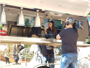 Roulote bar para transporte de alimentos novo Yowon customized concession food trailer catering cart: foto 2