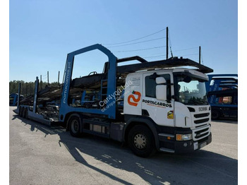 Camião transporte de veículos SCANIA P 450
