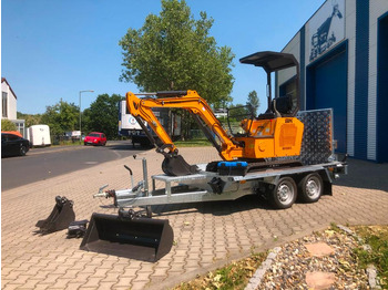 Mini escavadeira, Reboque Minibagger BK1500JS inkl. Anhänger *INKL.19% MWST*BERGER KRAUS*KUBOTA*JOYST*SCHAUFELPAKET*: foto 2