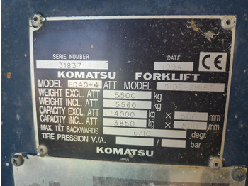 Equipamento de movimentação KOMATSU