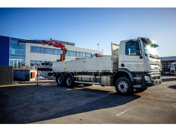 Camião de caixa aberta/ Plataforma, Camião grua DAF CF 450-6X4+FASSI18T/M(3EXT)-78500KM: foto 2