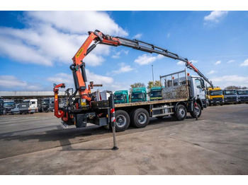 Camião de caixa aberta/ Plataforma, Camião grua Mercedes ACTROS 3241-MP3+PALFINGER PK 26006/5X+JIB/3X: foto 4
