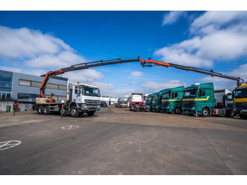 Camião de caixa aberta/ Plataforma, Camião grua Mercedes ACTROS 3241-MP3+PALFINGER PK 26006/5X+JIB/3X: foto 3