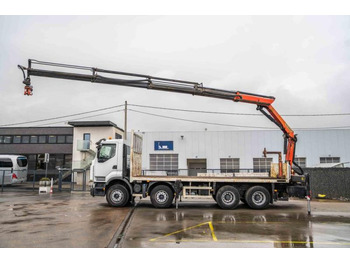 Camião de caixa aberta/ Plataforma, Camião grua Renault LANDER 380 DXI+PALFINGER 18002/4X: foto 2