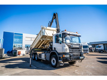 Camião basculante, Camião grua Scania P 400 // BIBENNE // GRUE HIAB 16 t/m // RETARDER: foto 2