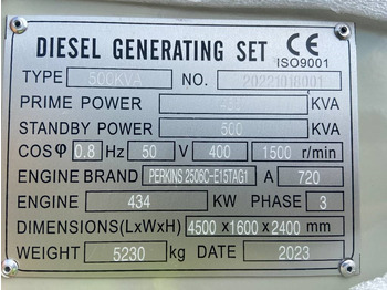 Gerador elétrico Perkins 2506C-E15TAG1 - 500kVA Surplus genset- DPX-19813-6: foto 4