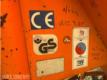 Equipamento de construção Wll 1500 liter betongtobb med kjettinger: foto 4