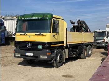 Camião de caixa aberta/ Plataforma, Camião grua Mercedes-Benz Actros MP1: foto 4