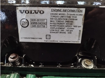 Motor por Camião Volvo 480 E3 D13A   Volvo FH13 FM13: foto 3