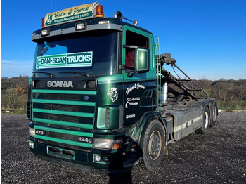 Camião com sistema de cabo Scania R124-470 Analog tacho. 3 way cable tipper: foto 3